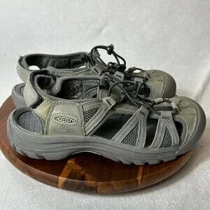 KEEN M 9.5 Newport H2 Closed-Toe Sport Sandals Gray/Army Green  Water Hiking Sho KEEN M 9.5 Newport H2 Closed-Toe Sport Sandals Gray / Army  main image 3